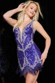 Great Gatsby Dress Womens Costume in Purple/Silver Style 09906A - Purple