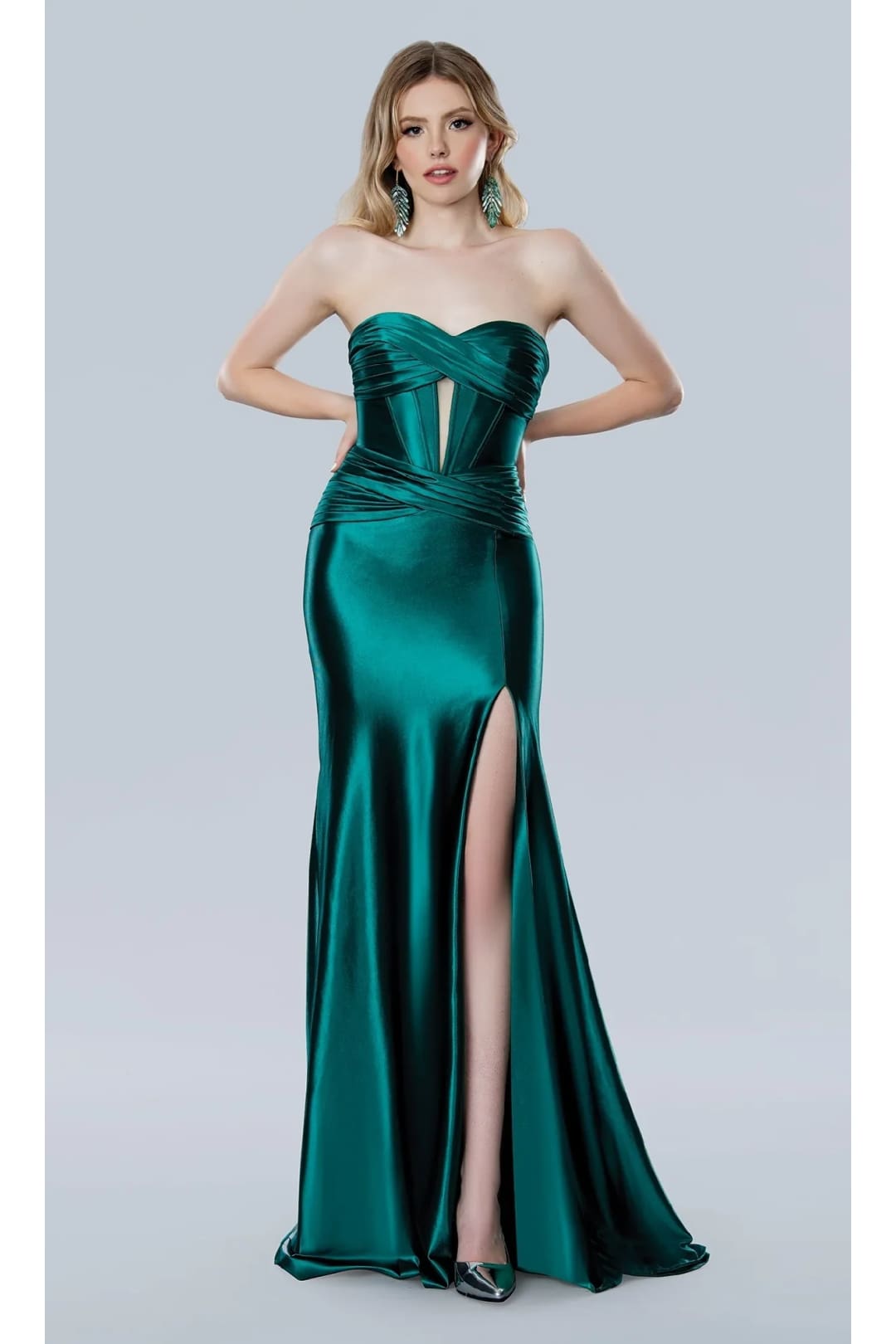 Green Prom Dress Sexy Formal Evening Gown Stella Couture 25194 - Green / Dresses