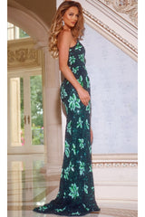 Green Sequin Long Prom Dress: Jovani 44726 - Prom
