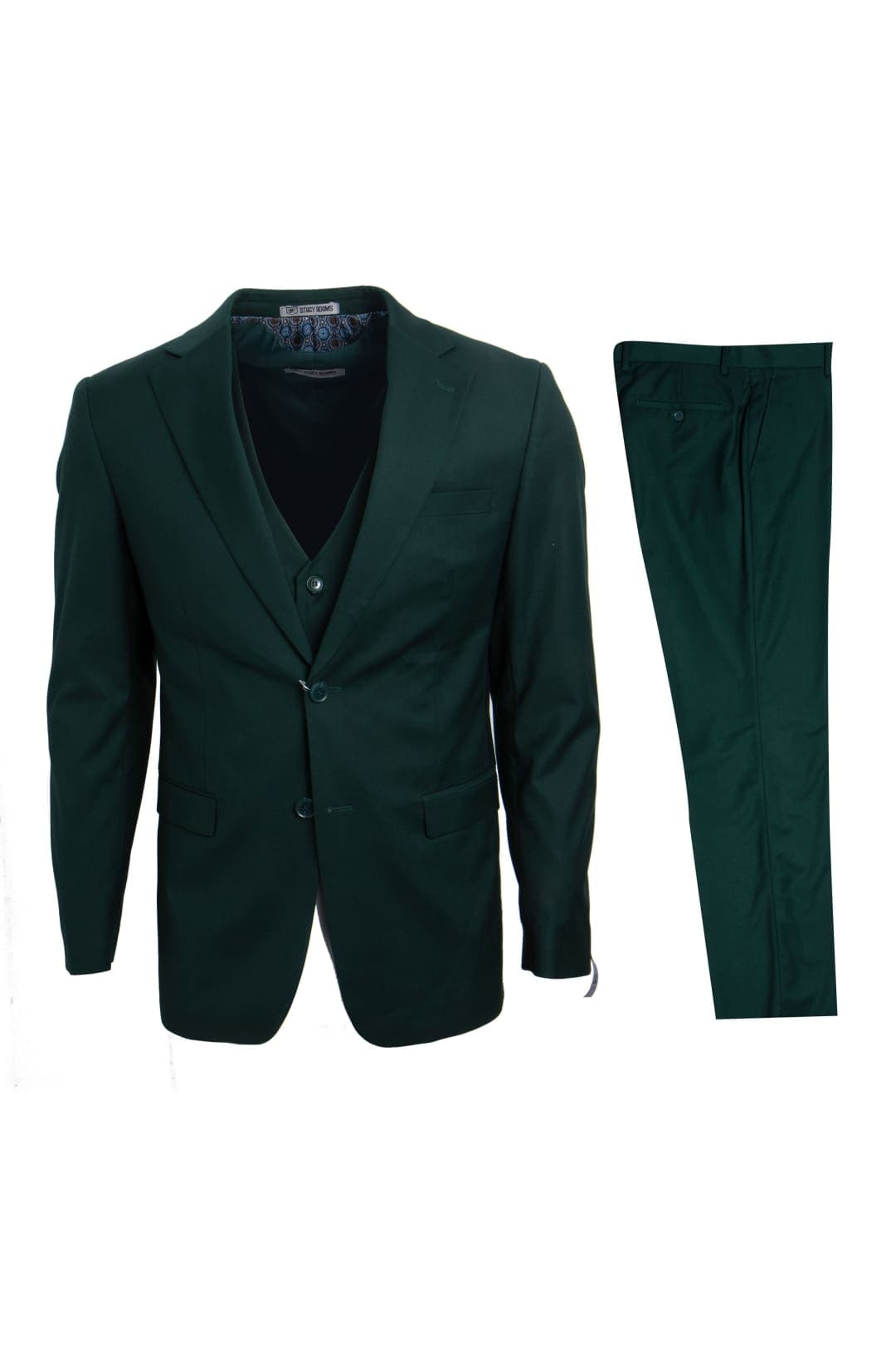 Green Stacy Adams Men’s Suit - Green / 34R / SM282H1-11 - Mens-suits