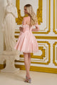 Elizabeth K GS3633 Off the Shoulder A-line Short Homecoming Dress