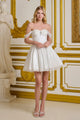 Elizabeth K GS3633 Off the Shoulder A-line Short Homecoming Dress
