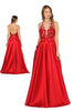 Halter Prom Evening Gown