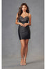 Heat Stone Sleeveless Short Dress by Juliet JT911A - Dress