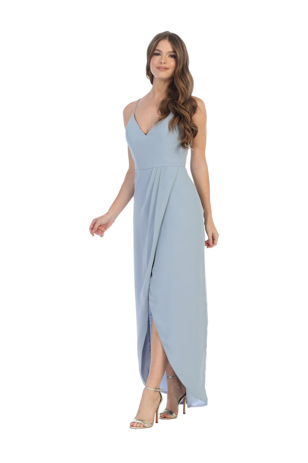 High Low Bridesmaids Chiffon Dress - The Dress Outlet