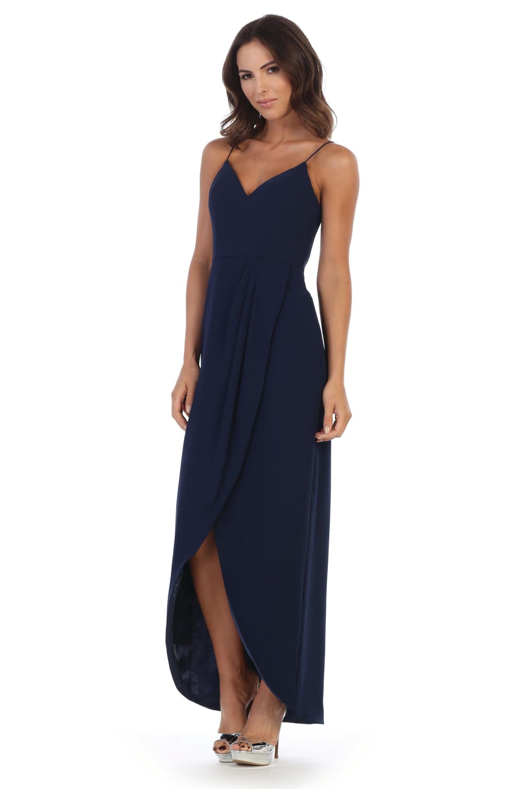 High Low Bridesmaids Chiffon Dress - The Dress Outlet