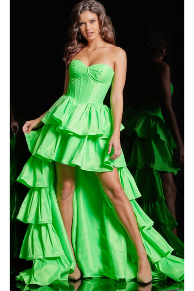 High Low Ruffled Prom Dress 36983 by Jovani - Apparel & Accessories > Clothing > Dresses