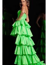 High Low Ruffled Prom Dress 36983 by Jovani