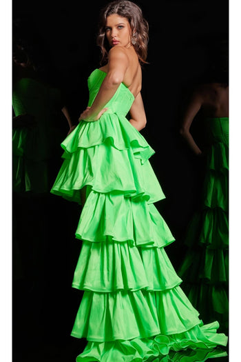 High Low Ruffled Prom Dress 36983 by Jovani - Apparel & Accessories > Clothing > Dresses