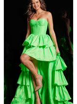 High Low Ruffled Prom Dress 36983 by Jovani