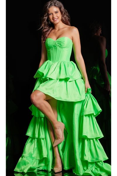 High Low Ruffled Prom Dress 36983 by Jovani - Apparel & Accessories > Clothing > Dresses