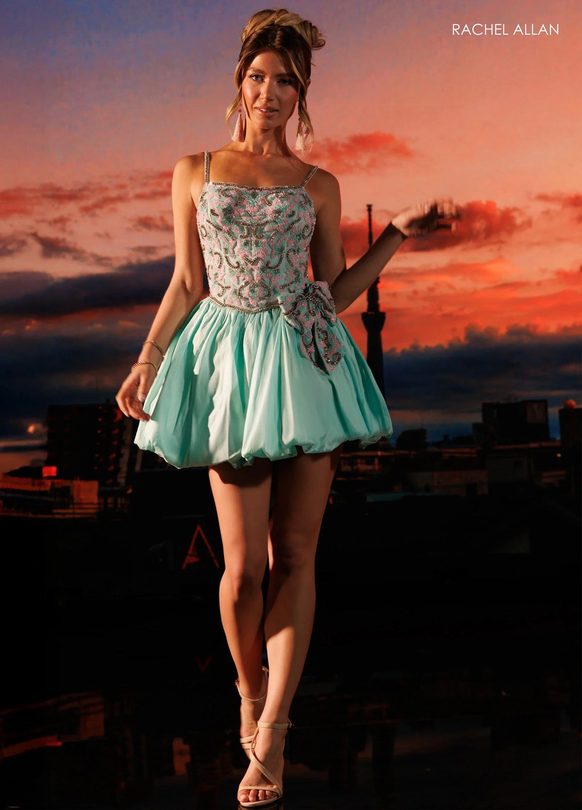 Rachel Allan FUCHSIA GOLD Apparel & Accessories > Clothing > Dresses