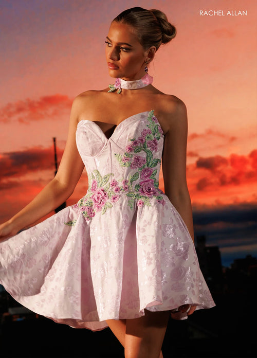 Rachel Allan LIGHT BLUE PINK Apparel & Accessories > Clothing > Dresses