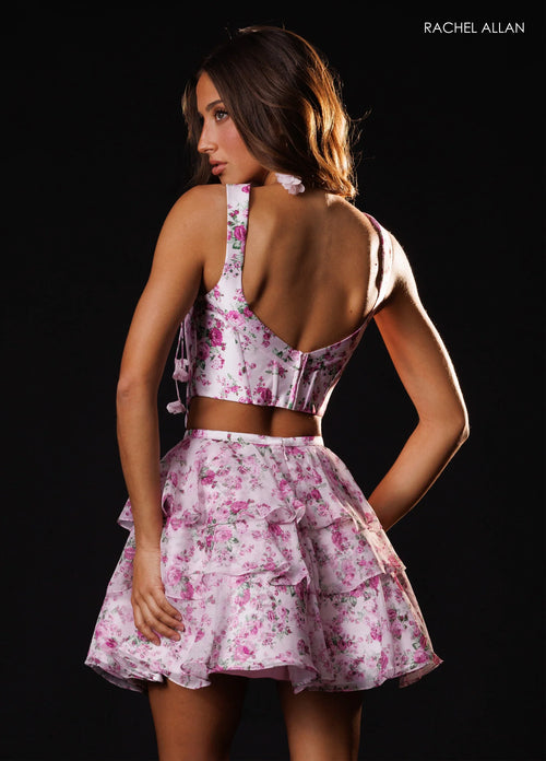 Rachel Allan PINK PRINT Apparel & Accessories > Clothing > Dresses