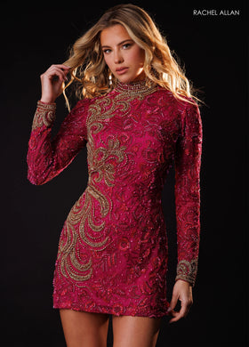 Rachel Allan 40692 Open Back Homecoming Dress