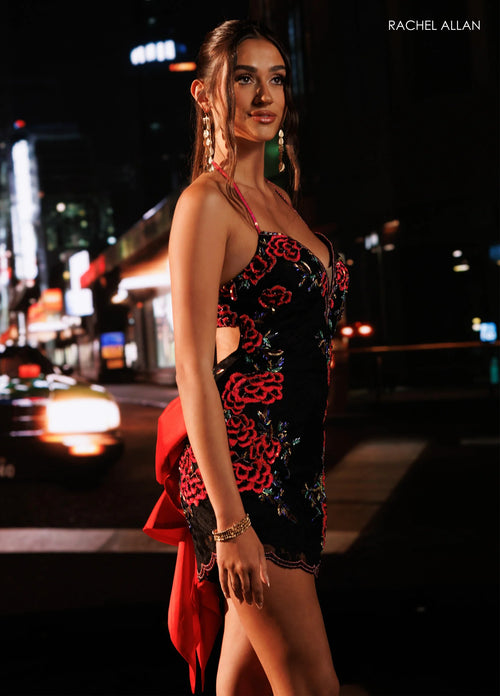 Rachel Allan BLACK RED Apparel & Accessories > Clothing > Dresses