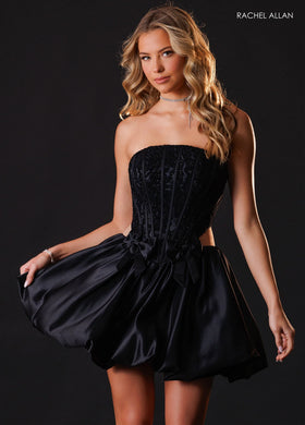 Rachel Allan 40766 Beaded Corset Homecoming Dress