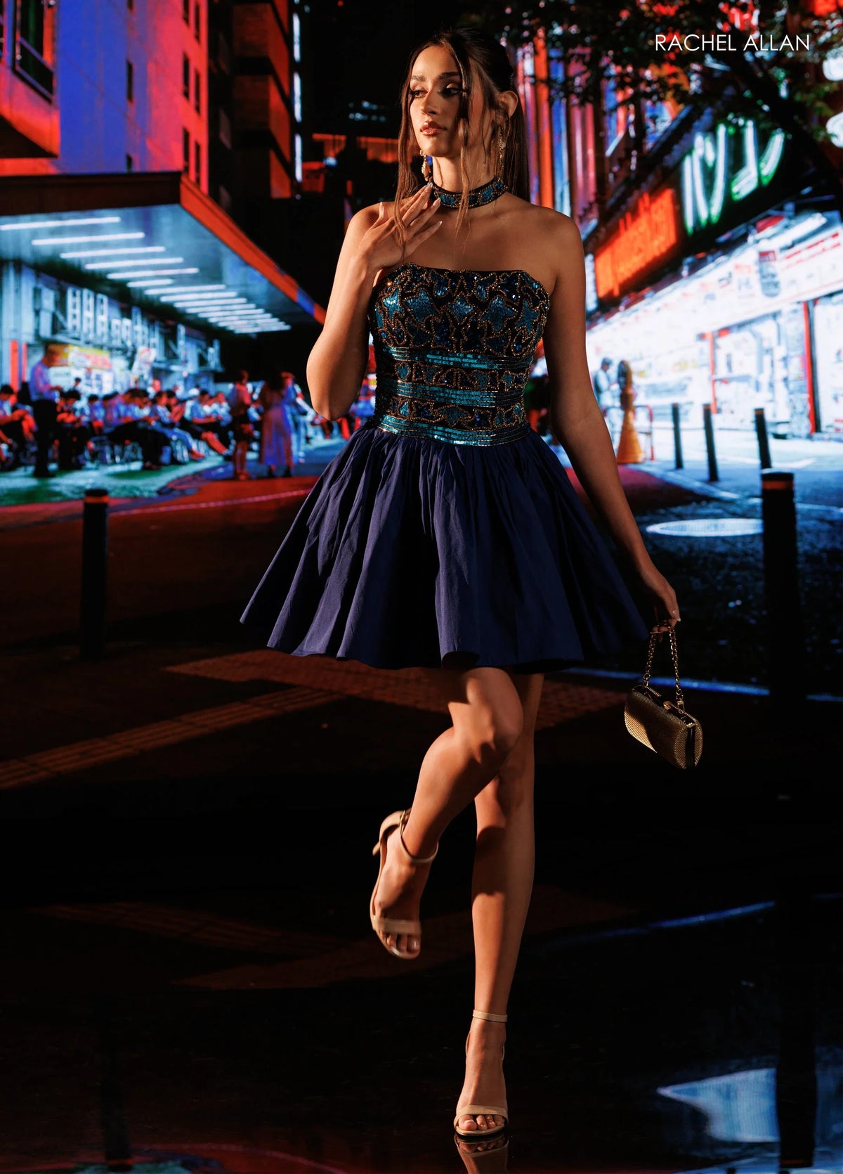 Rachel Allan BLACK SILVER Apparel & Accessories > Clothing > Dresses