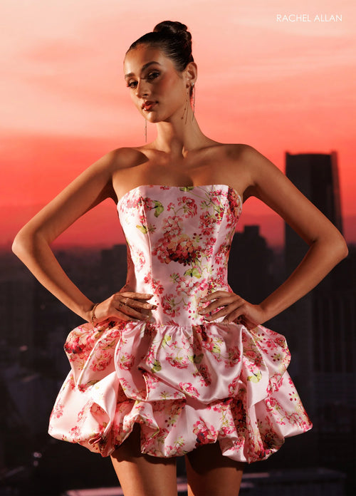 Rachel Allan PINK PRINT Dress
