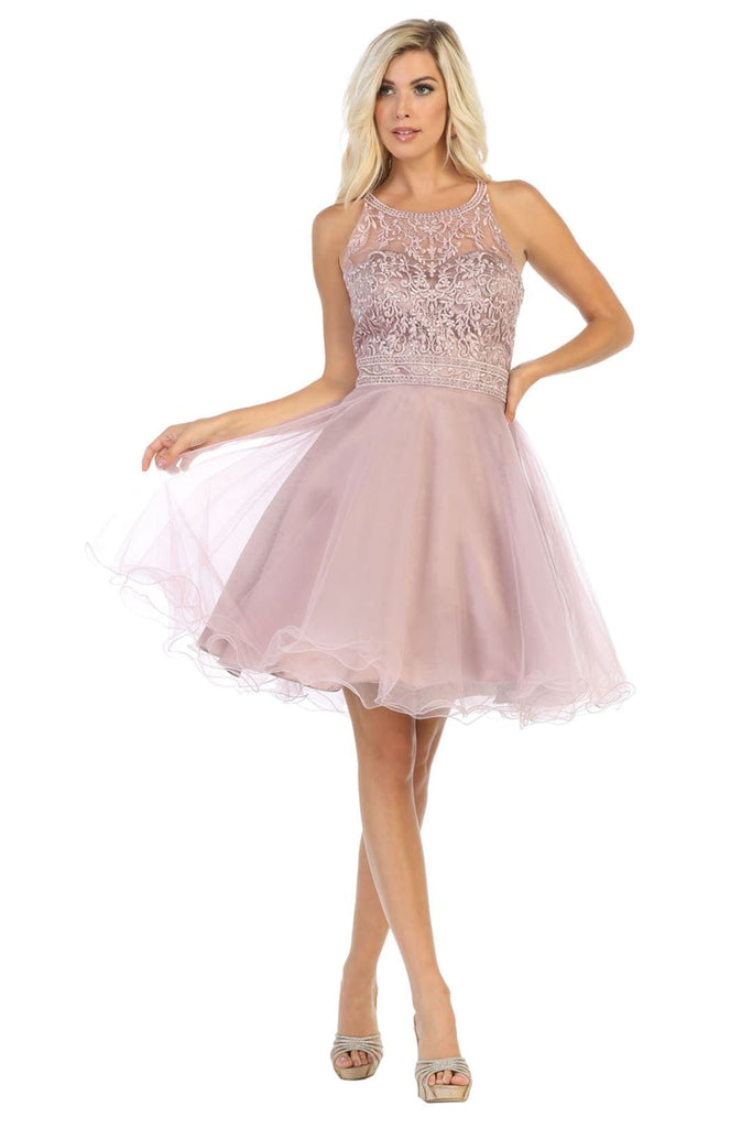 Homecoming Embellished Dress - MAUVE / 2