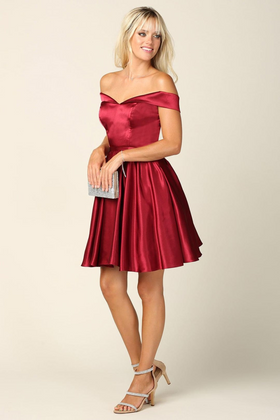 Eva USA 3431 Homecoming Short Off Shoulder Cocktail Dress