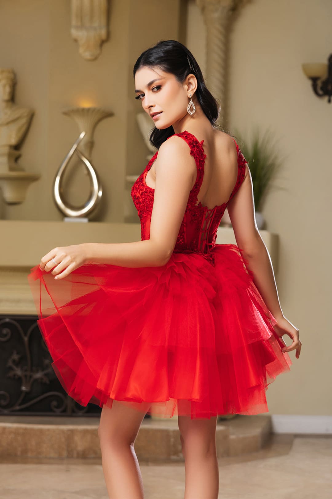 Homecoming Spaghetti Straps A-Line Cocktail Dress By May Queen MQ2116 - Dress