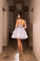 Homecoming Spaghetti Straps A-Line Cocktail Dress By May Queen MQ2116 - SILVER / 2 - Dress