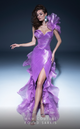 Fouad Sarkis 2788 Asymmetric Ruffled Gown