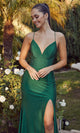 Nox Anabel A1376 Elegant Empire-Waist Long Prom Dress with Strappy Beaded Back