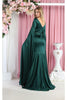 Royal Queen RQ7961 Mermaid Cape Sleeve Evening Gown