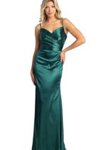 Hunter Green Christmas & Holiday Dress in Satin By MQ1931