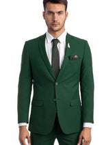 Slim Fit Hunter Green Groomsmen Suit for Men & Boys - Perfect for Weddings