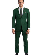 Slim Fit Hunter Green Groomsmen Suit for Men & Boys - Perfect for Weddings