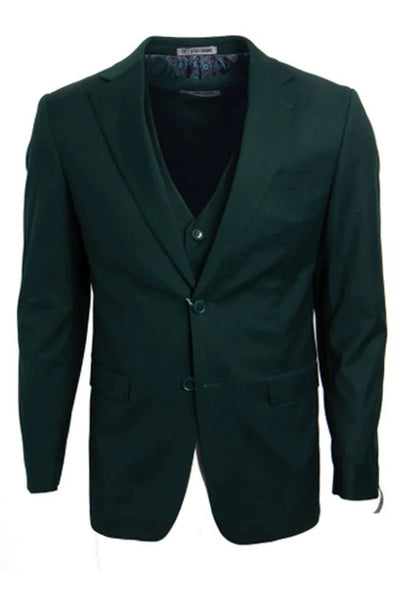 Hunter Green Groomsmen Suit for Men & Boys - Perfect for Weddings + Free Tie - Suits