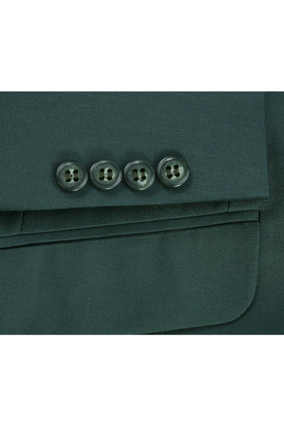 Hunter Green Slim Fit Groomsmen Suit for Men & Boys - Perfect for Weddings + Free Tie - Suits