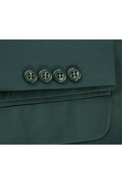 Hunter Green Slim Fit Groomsmen Suit for Men & Boys - Perfect for Weddings + Free Tie - Suits