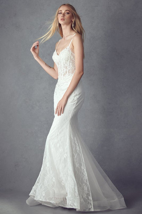 Juliet Off White Long Formal Dresses