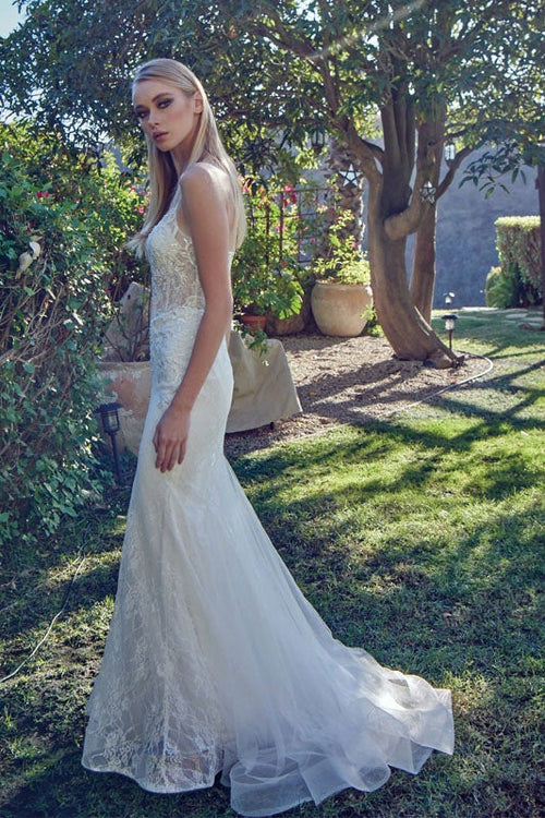 Juliet Off White Long Formal Dresses