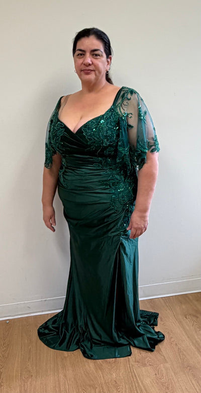 Sequin Lace Mermaid Mother of the Bride Gown By May Queen MQ2173