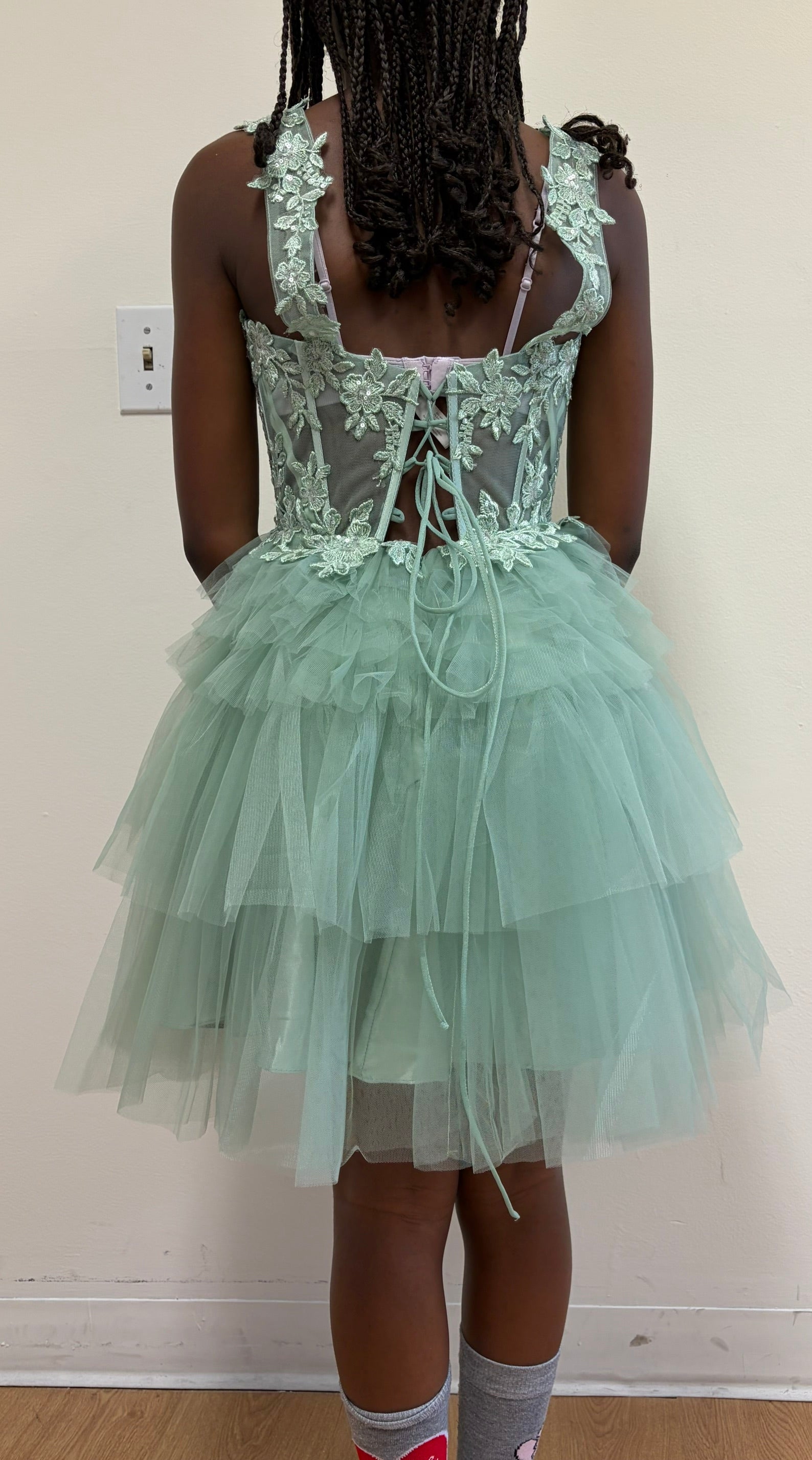 Homecoming Spaghetti Straps A-Line Cocktail Dress By May Queen MQ2116