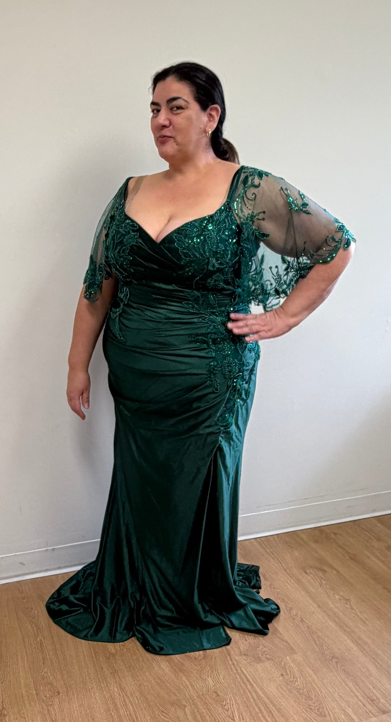 Sequin Lace Mermaid Mother of the Bride Gown By May Queen MQ2173