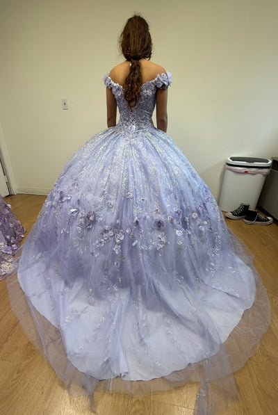 Sweet 16 Birthday Party Dress in Lilac Style Ball Gown