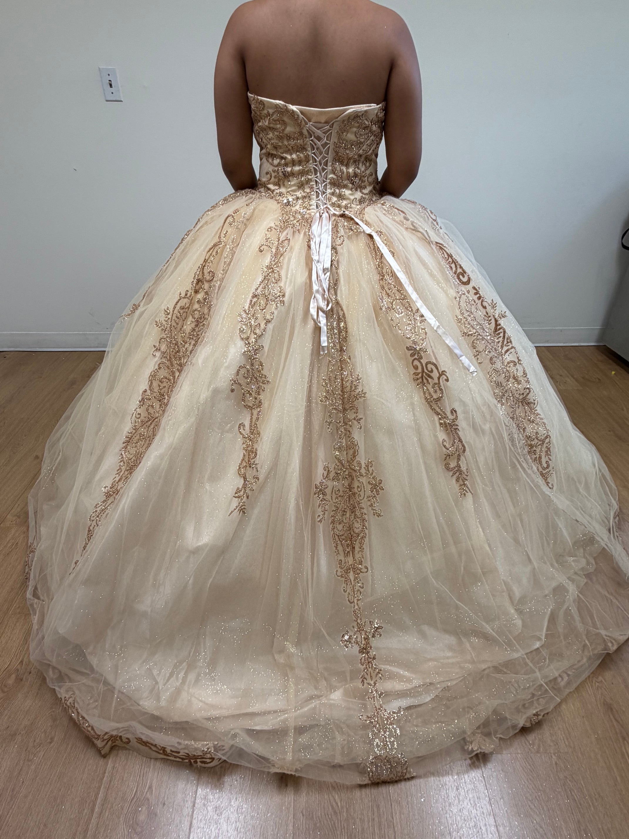 Layla K BURGUNDY/GOLD Dress