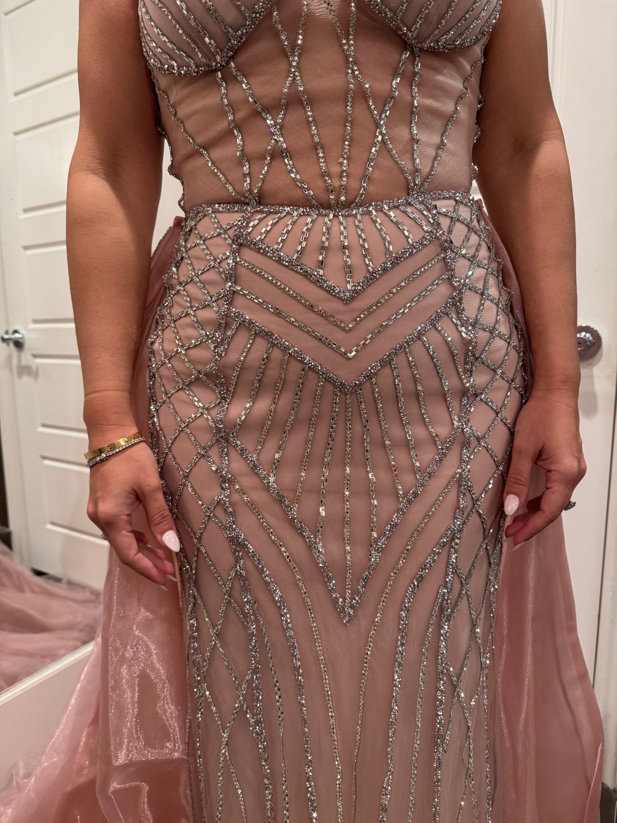 Long Evening Dress Sweetheart Beaded Gala Gown By Royal Queen RQ8126