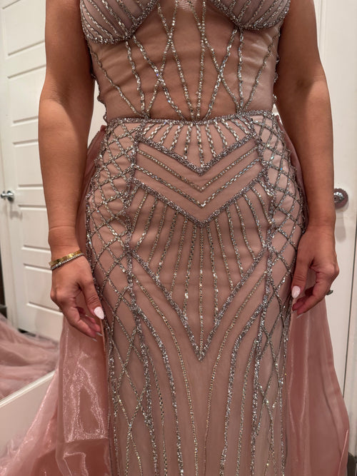 Long Evening Dress Sweetheart Beaded Gala Gown By Royal Queen RQ8126