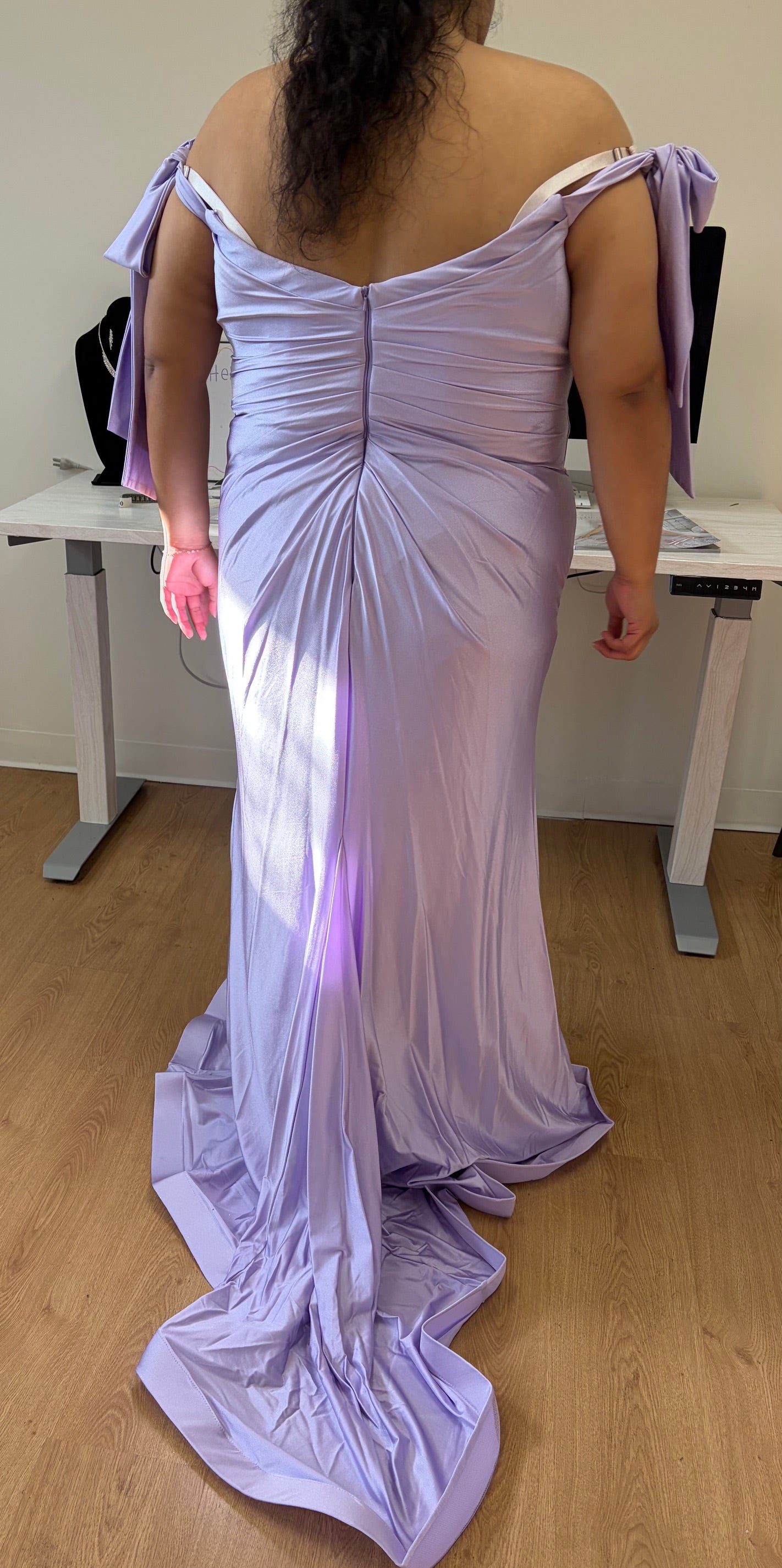Lilac Bridesmaid Dresses in Satin and Plus Size Gowns