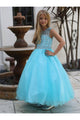 Elegant Beaded Tulle Dress with Sequin Embroidery & Ruffle Lined Skirt By AG5274