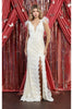 Feather Wedding Formal Gown - Dress