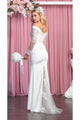 Ivory Wedding Formal Dress - IVORY / 4 - Dress