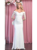 Ivory Wedding Formal Dress & Plus Size